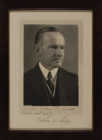 Lot #37 Calvin Coolidge Signed Photograph
