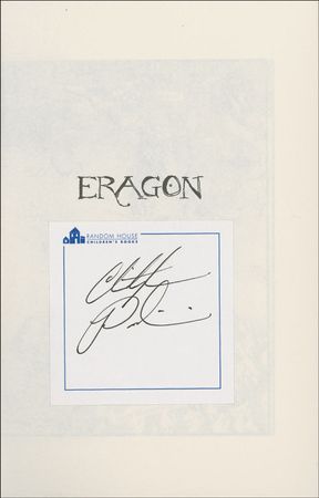 Lot #608 Chris Paolini - Image 1