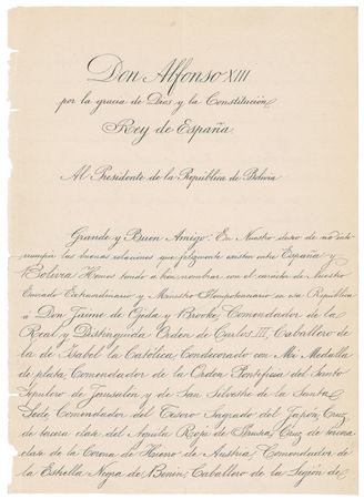 Lot #309 King Alfonso XIII - Image 1