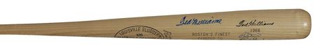 Lot #1260 Ted Williams, Carl Yastrzemski and Bobby Doerr Baseball Bat - Image 1