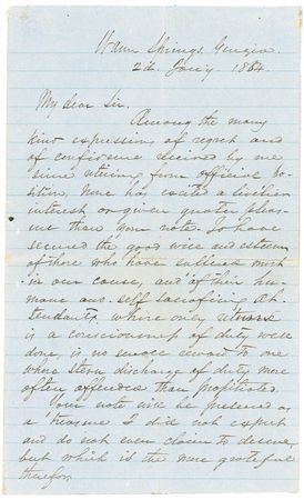 Lot #401 Braxton Bragg: “I enclose you a short extract from my report at Chickamauga,” Bragg writes in 1864, the year following the famed Confederate victory - Image 1