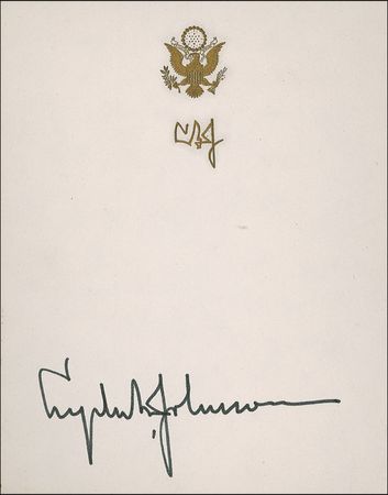 Lot #103 Lyndon B. Johnson Bookplates - Image 2