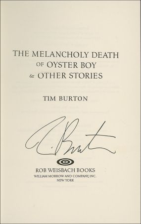 Lot #544 Tim Burton Book - Image 1