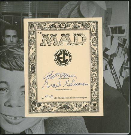 Lot #562 William Gaines Book - Image 1