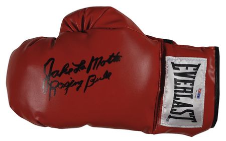 Lot #1185 Jake LaMotta Robe and Glove - Image 1