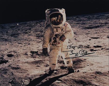 Lot #450 Buzz Aldrin Signed Photographs - Image 2