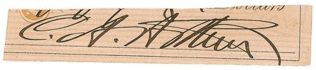Lot #7 Chester A. Arthur Signature
