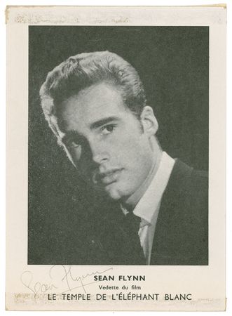 Lot #930 Sean Flynn: Rare signed photo of Errol Flynn?s vanished son - Image 1