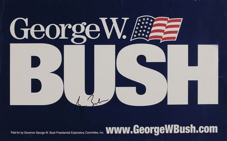 Lot #17 George W. Bush Campaign Poster