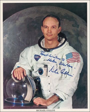 Lot #459 Apollo 11: Aldrin and Collins Signed Photographs - Image 2