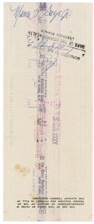 Lot #762 Marvin Gaye Check - Image 2