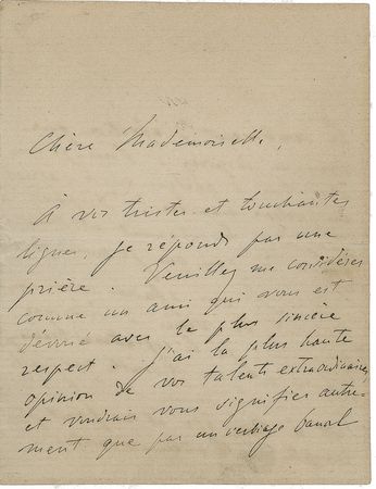Lot #697 Franz Liszt: Writing from Budapest, Liszt respectfully responds to the “sad and touching lines” of a friend - Image 1
