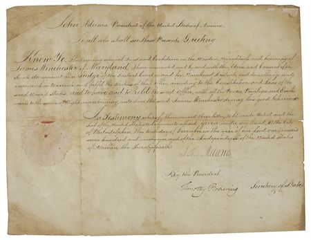 Lot #3 John Adams: The federal judiciary faces a