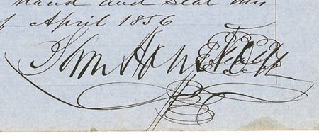 Lot #297 Sam Houston: Senator Sam Houston of Texas releases his claim on Illinois land obtained for his service in the War of 1812 in exchange for $1 - Image 4