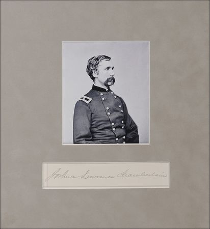 Lot #402 Joshua Lawrence Chamberlain Signature - Image 1