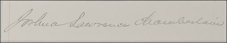 Lot #402 Joshua Lawrence Chamberlain Signature - Image 2
