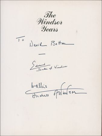 Lot #392 Duke and Duchess of Windsor Book - Image 1