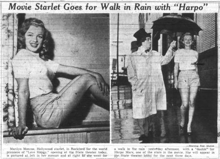 Lot #1016 Marilyn Monroe: An orphan herself, Marilyn makes a live appearance for the Marx Brothers film ‘Love Happy,’ with several Illinois youngsters - Image 3