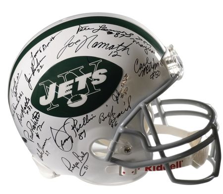 Lot #1212 NY Jets Football Helmet - Image 1
