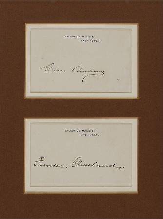 Lot #23 Grover and Frances Cleveland Executive Mansion Cards - Image 3