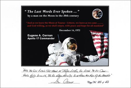 Lot #438 Apollo 17: Gene Cernan 