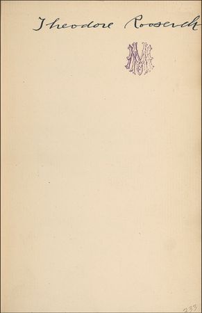 Lot #148 Theodore Roosevelt: Roosevelt signs a first edition of his 1912 Bull Moose campaign missive - Image 1
