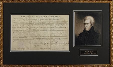 Lot #95 Andrew Jackson Signed Document - Image 1