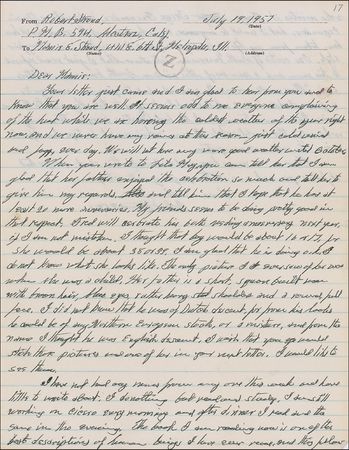 Lot #338 Robert Stroud Handwritten Letter Signed - Image 1