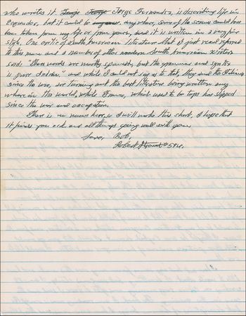 Lot #338 Robert Stroud Handwritten Letter Signed - Image 2