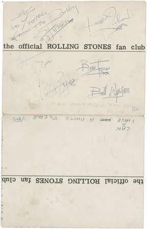 Lot #805 Rolling Stones: The Stones sign in ‘63, the year of their first single - Image 1