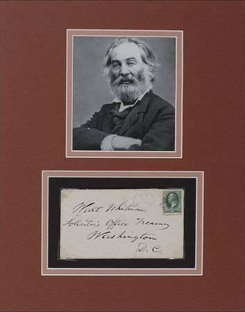 Lot #612 Walt Whitman: Whitman addresses himself while working for the Treasury Department - Image 1