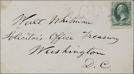 Lot #612 Walt Whitman: Whitman addresses himself while working for the Treasury Department - Image 2
