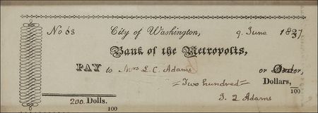 Lot #6 John Quincy Adams: The sixth president