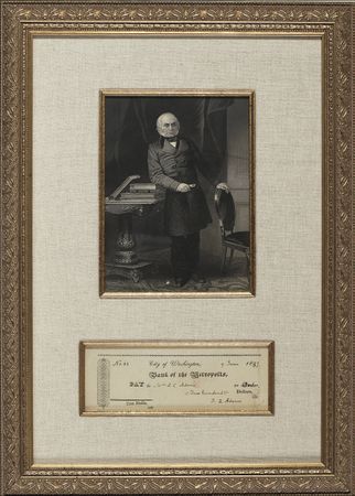 Lot #6 John Quincy Adams: The sixth president gives the princely sum of $200 to his depressed wife - Image 2