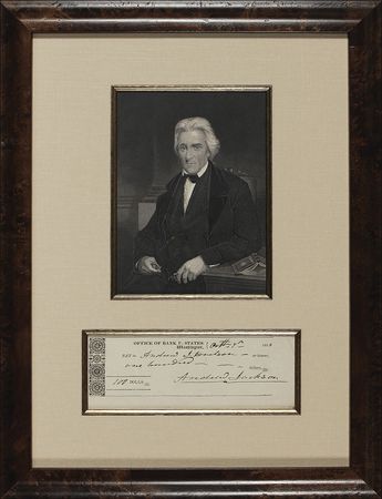 Lot #7 Andrew Jackson: President Jackson sends money to his nephew, who would become Fillmore?s vice presidential candidate - Image 2