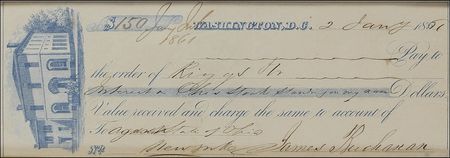 Lot #13 James Buchanan: With the nation on the