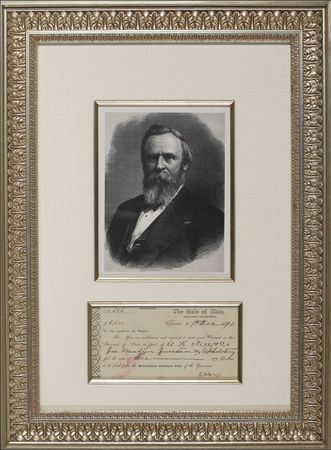 Lot #17 Rutherford B. Hayes: Ohio?s governor authorizes payment for furniture repair - Image 2