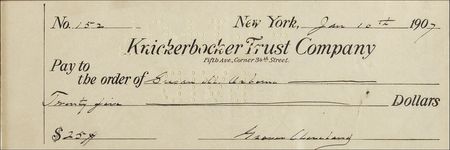 Lot #20 Grover and Frances Cleveland: Through two