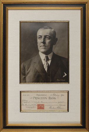 Lot #25 Woodrow Wilson: Wilson, a Princeton professor, gives the university’s treasurer $100 - Image 2