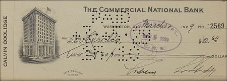 Lot #27 Calvin Coolidge: Coolidge draws on his