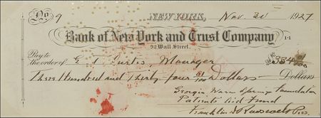 Lot #29 Franklin D. Roosevelt: FDR offers