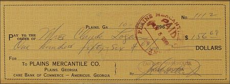 Lot #36 Jimmy and Rosalynn Carter: Preparing to enter the political fold, a future president and first lady tend to the affairs of their peanut farm - Image 1