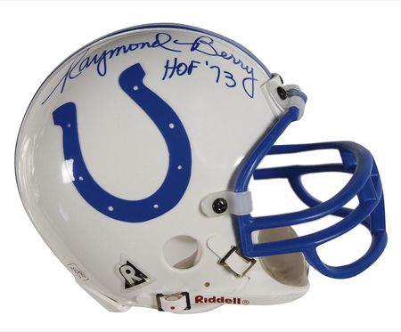 Lot #1310 Johnny Unitas and Raymond Berry Football Helmet - Image 1