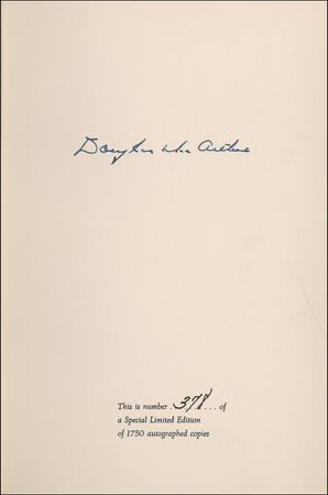 Lot #402 Douglas MacArthur: MacArthur’s “Reminiscences” in limited edition form - Image 1