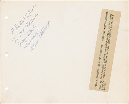 Lot #1027 Glenn Strange Signed Photograph - Image 2