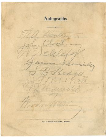 Lot #178 Woodrow Wilson Program - Image 1