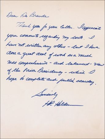 Lot #361 Watergate: Halderman and Ehrlichman Letters - Image 1
