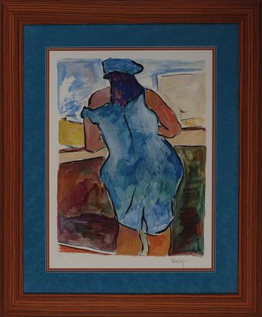 Lot #741 Bob Dylan: Difficult to find limited edition ?Woman In Red Lion Pub? print - Image 1