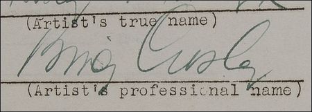 Lot #877 Bing Crosby: Crosby agrees to appear in his famous role in Going My Way, signed with both his stage and legal name - Image 3