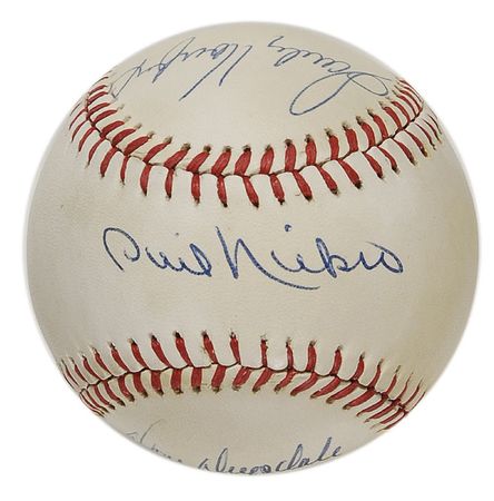 Lot #1092 Baseball: National League Shutout Leaders Baseball - Image 3